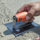 Kraft 6" x 6" 1/4"R Blue Steel Edger with ProForm® Handle