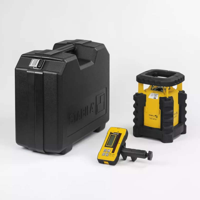 Stabila LAR300 Laser Level 7-Piece Set Plus Rechargable Battery Kit 3 (Digital Receiver)