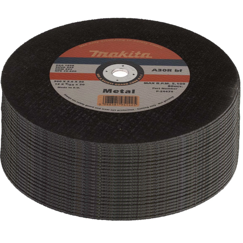 Makita 12" (300mm) Metal Cutting Disc (Pack of 20)