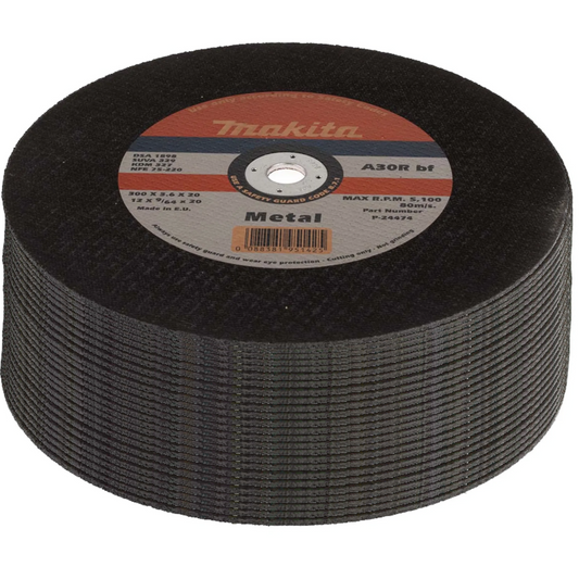 Makita 12" (300mm) Metal Cutting Disc (Pack of 25)