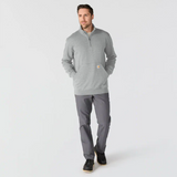 Marquette 1/4-Zip Mock-Neck Sweatshirt Heather Grey