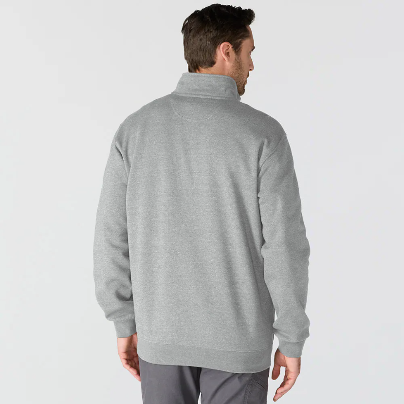Marquette 1/4-Zip Mock-Neck Sweatshirt Heather Grey