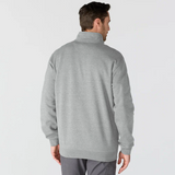 Marquette 1/4-Zip Mock-Neck Sweatshirt Heather Grey