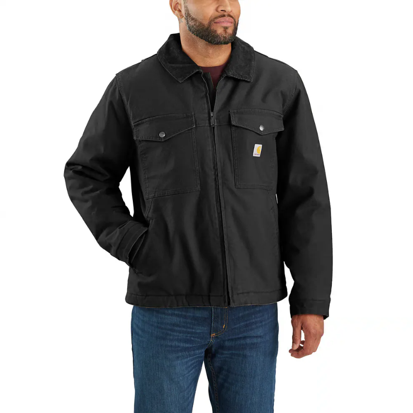 Montana Rugged Flex™ Relaxed Fit Duck Insulated Jacket Black