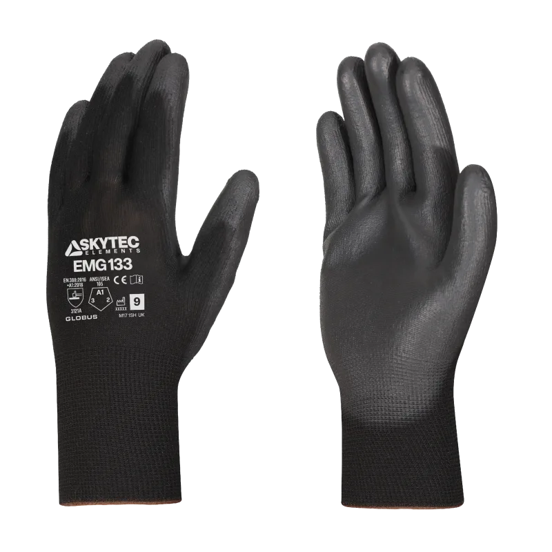 Multi-Purpose Polyester / Polyurethane Palm Coated Glove (Pack of 10)