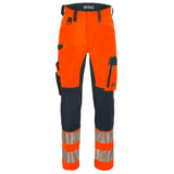 SYNQ® Nopaque Orange/Navy Knee Pocket Stretch Trousers High-Vis Class 2