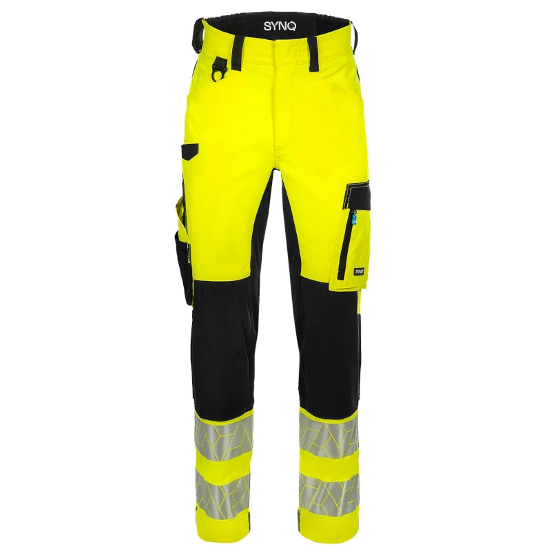 SYNQ® Nopaque Yellow/Black Knee Pocket Stretch Trousers High-Vis Class 2