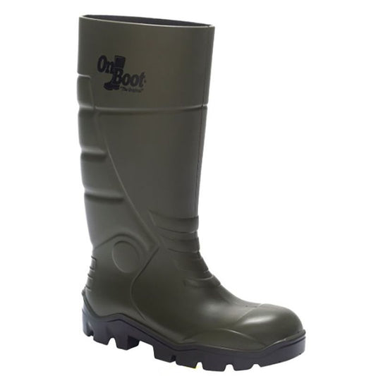 Safety Wellington Boots Khaki Black