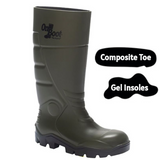 Safety Wellington Boots Green