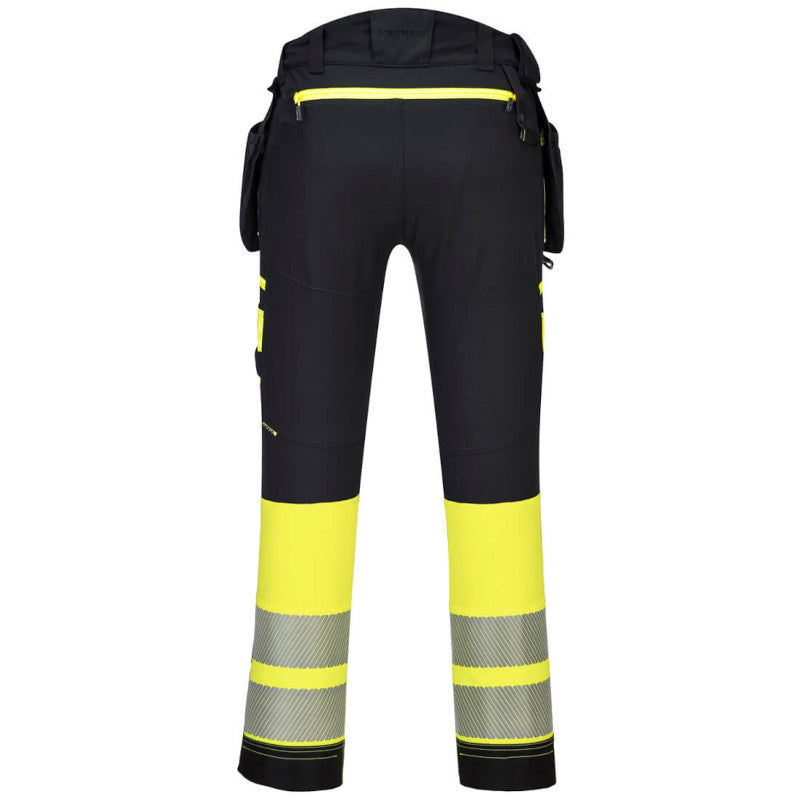 PW3 Hi-Vis Class 1 Softshell Jacket and DX4 Hi-Vis Detachable Holster Pocket Class 1 Trousers