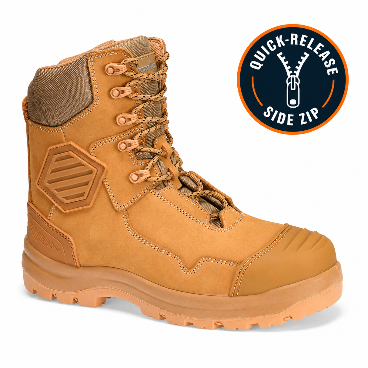 Portwest Composite Leather Shin Boot S3S HONEY BOOT FD22