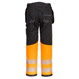 Portwest PW3 Hi-Vis Class 1 Holster Pocket Trousers Orange / Black