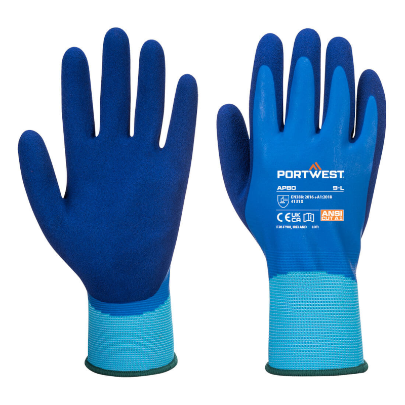 Portwest Waterproof Builders Gloves - (Pack of 12)