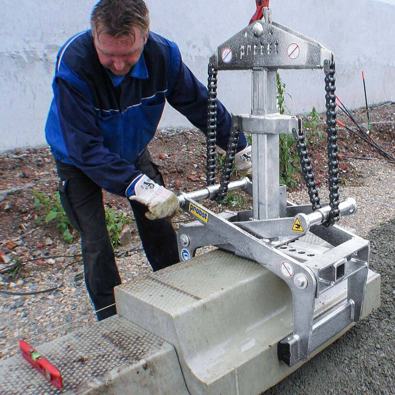 PROBST QuickCLAMP™ FTZ Grab for Prefabricated Concrete Products (Bus Kerbs)