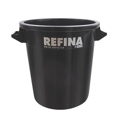 Refina Plastic Mixing Tub Black 50L