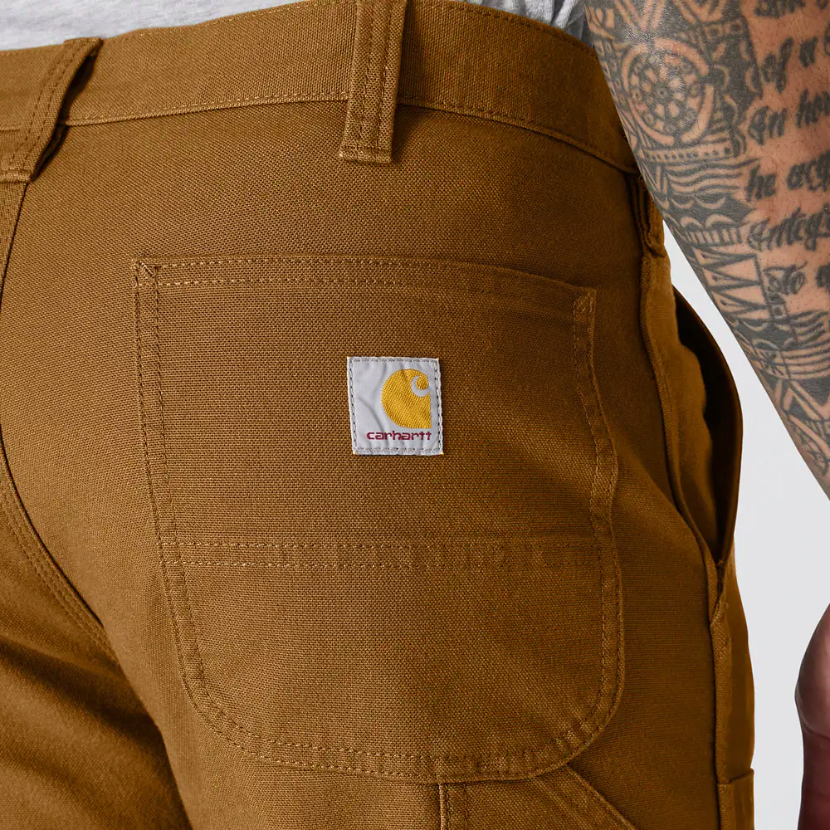 Relaxed Straight Rugged Flex™ Duck Double-Front Trousers Brown