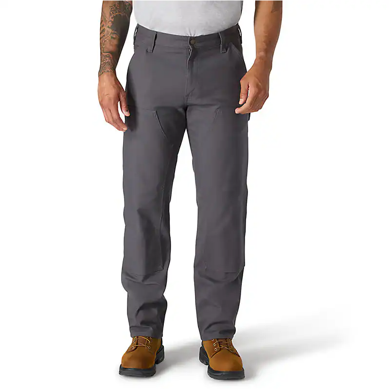 Relaxed Straight Rugged Flex™ Duck Double-Front Trousers Shadow Grey