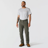 Relaxed Straight Rugged Flex™ Duck Double-Front Trousers Moss