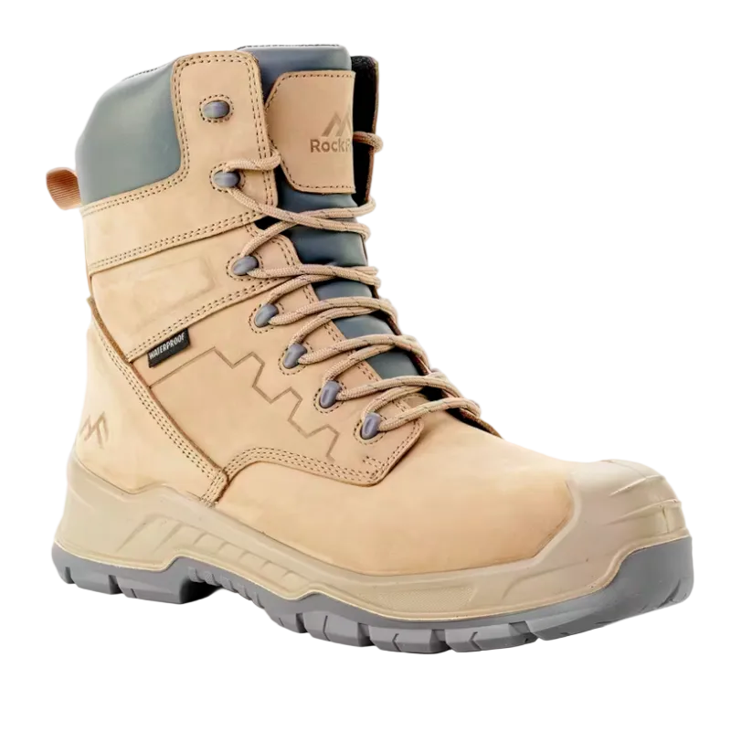 Rockfall Wilder Waterproof Australian Style S7S Work Boot With Side Zip
