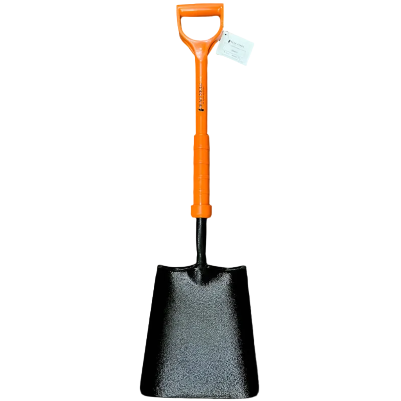Bear Insulated Carbon Steel Forged Solid Socket Square Mount Shovel
