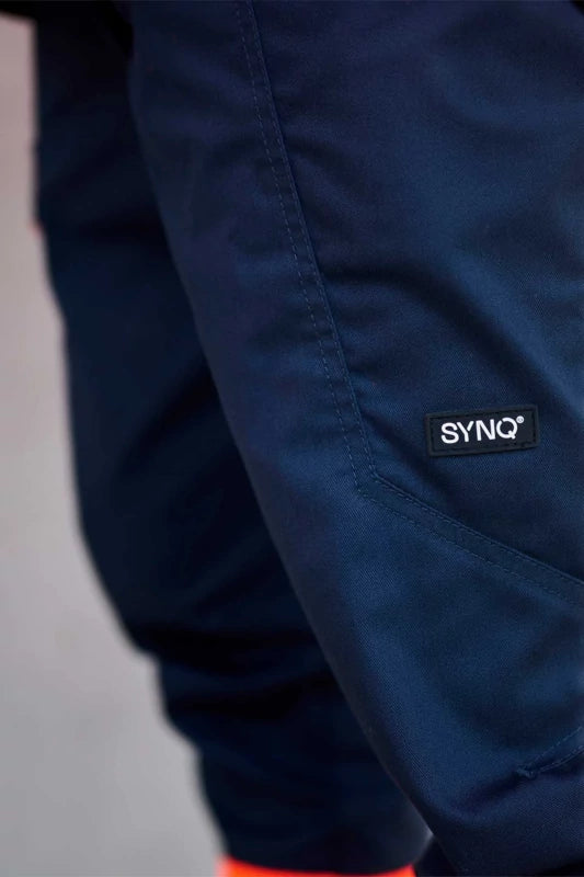 SYNQ® Sioen Showup Orange/Navy Service Trousers, High-Vis Class 1