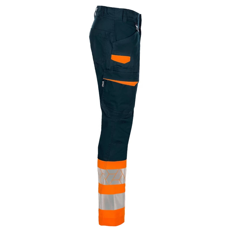 SYNQ® Sioen Showup Orange/Navy Service Trousers, High-Vis Class 1