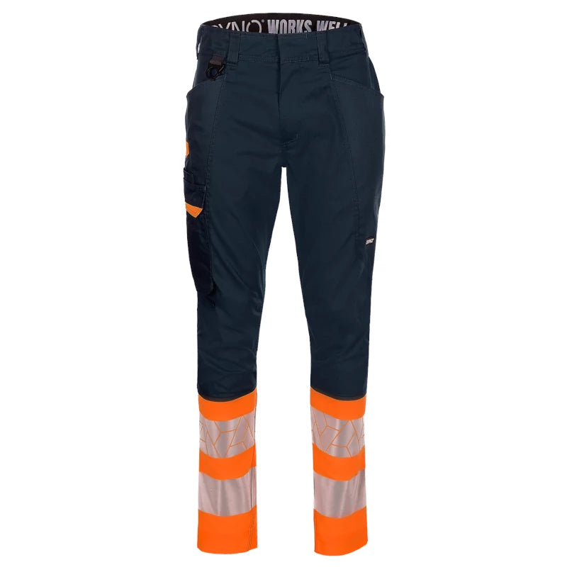 SYNQ® Sioen Showup Orange/Navy Service Trousers, High-Vis Class 1