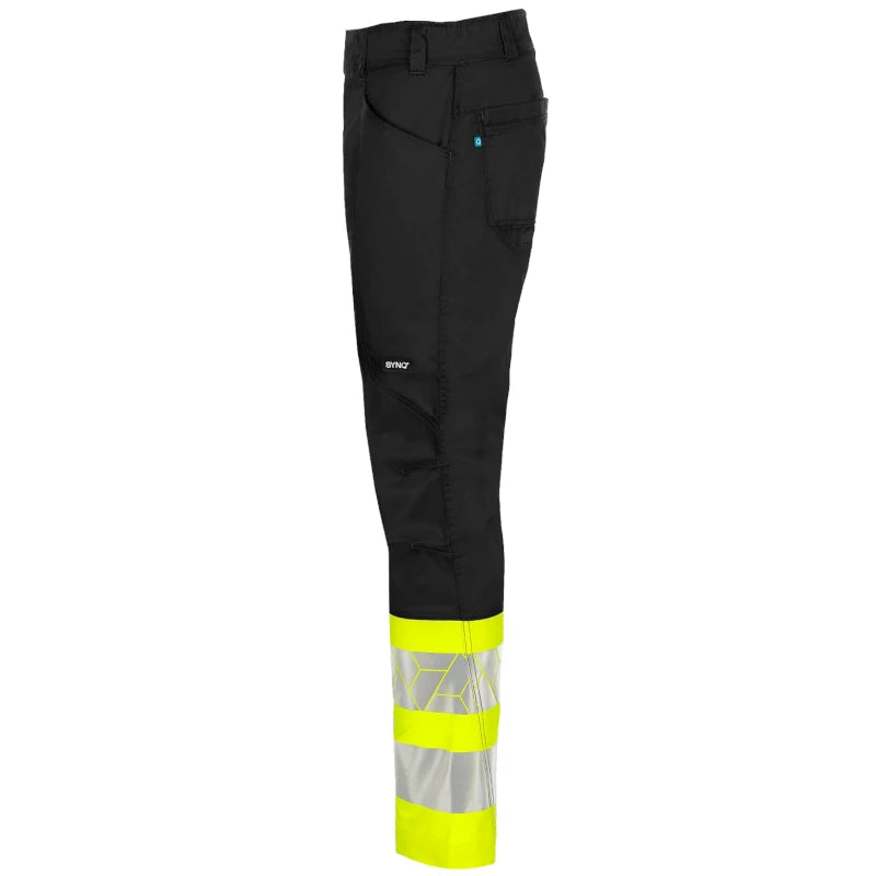 SYNQ® Sioen Showup Yellow/Black Service Trousers, High-Vis Class 1