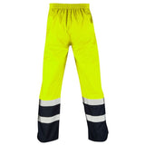 Supertouch Hi Vis Yellow 2 Tone Overtrousers