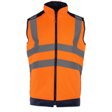 SIOEN Orange/Navy Burton Reversible Body Warmer