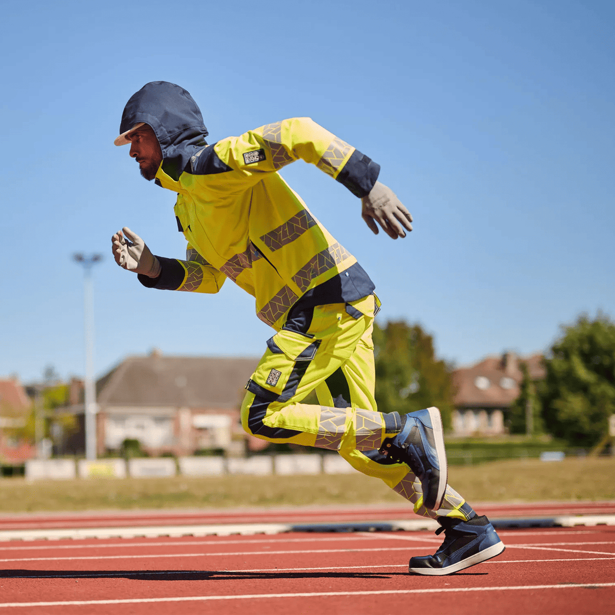 Sioen Vitsor ECO service trousers, stretch zones, ARC protection (APC1), high-vis class 2