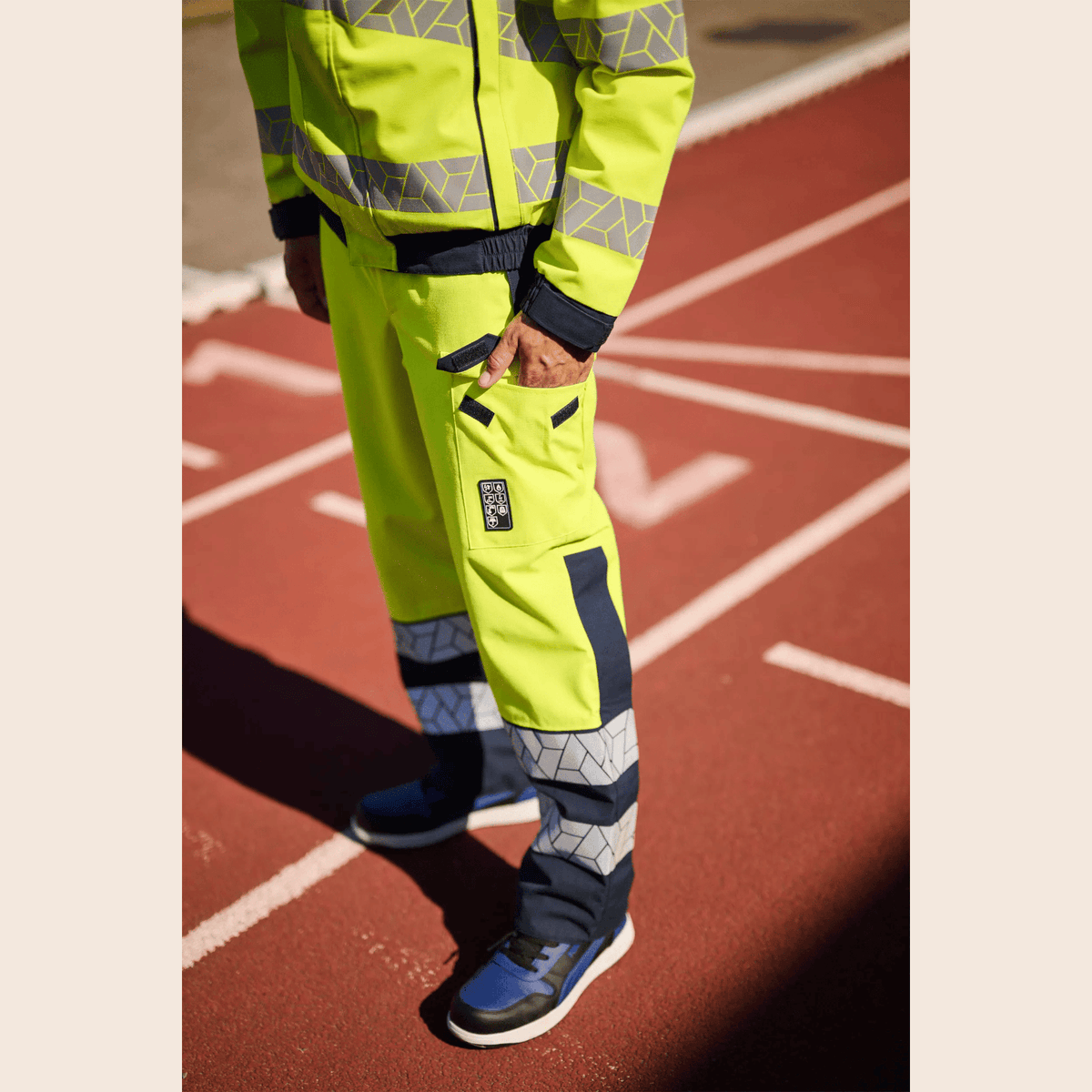 Sioen Amstor ECO rain trousers, ARC protection (APC2), high-vis class 2