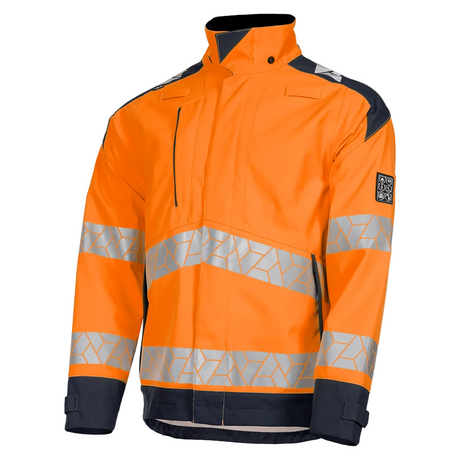 Sioen Pinton Orange ECO high-vis softshell jacket, ARC protection (APC1)