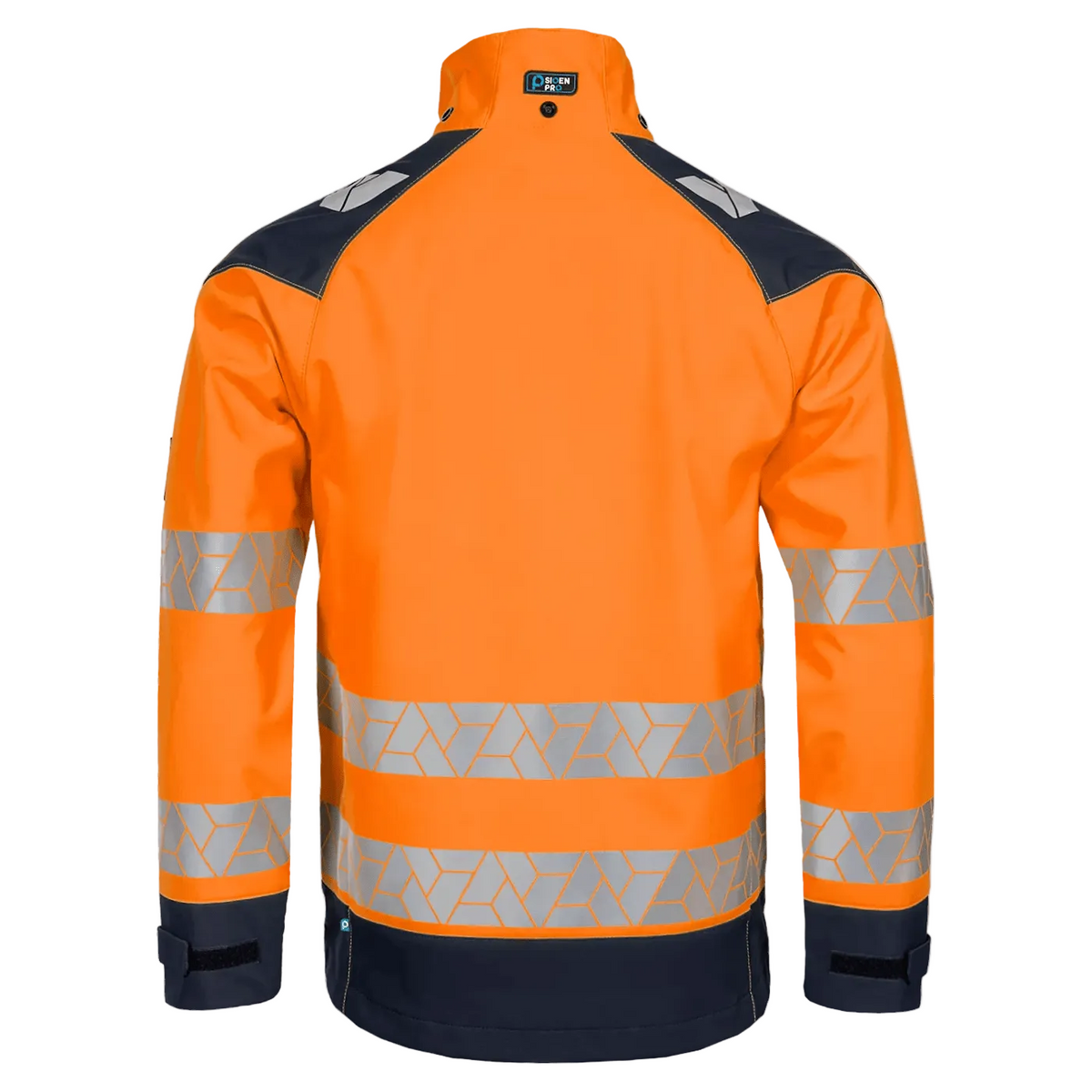 Sioen Pinton Orange ECO high-vis softshell jacket, ARC protection (APC1)
