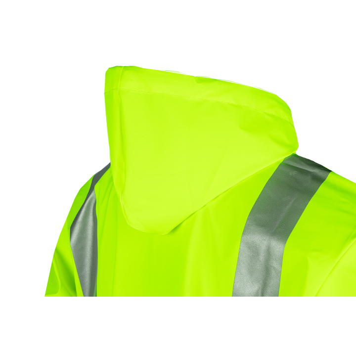 Sioen Eshton Hi-Vis Yellow Rain Jacket with Fixed Hood