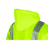 Sioen Eshton Hi-Vis Yellow Rain Jacket with Fixed Hood & Bastogne Hi-Vis Rain Trousers