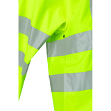 Sioen Eshton Hi-Vis Yellow Rain Jacket with Fixed Hood