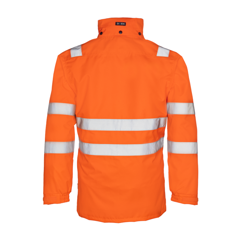 Sioen 4-in-1 Orange Rain Jacket with Detachable Bodywarmer