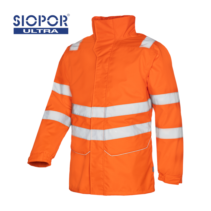 Sioen 4-in-1 Orange Rain Jacket with Detachable Bodywarmer & Norvill Extreme Trousers