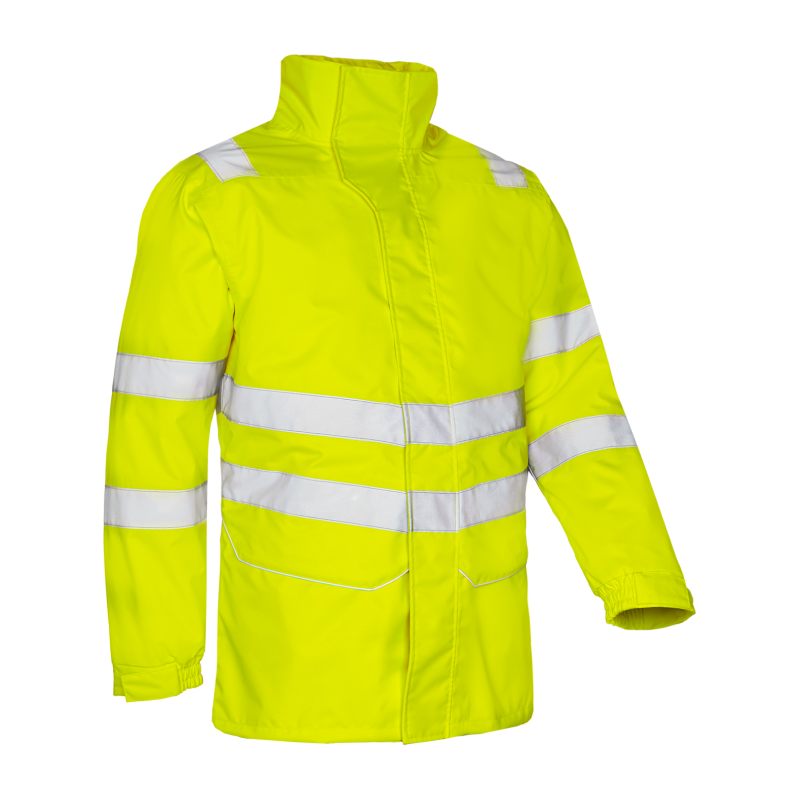 Sioen 4-in-1 Yellow Rain Jacket with Detachable Bodywarmer