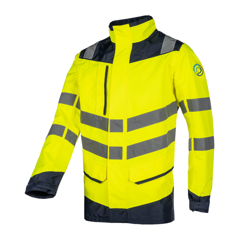Sioen Birkum Hi-Vis ECO Yellow Rain jacket