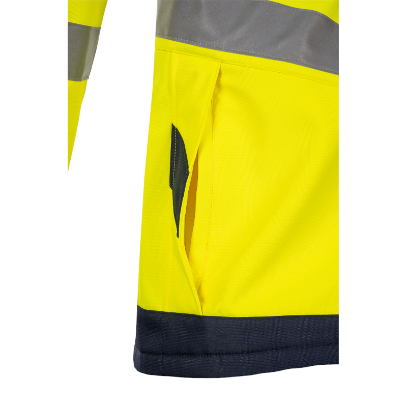 Sioen Hi-Vis ECO Aborg Softshell Yellow Jacket (fixed sleeves)