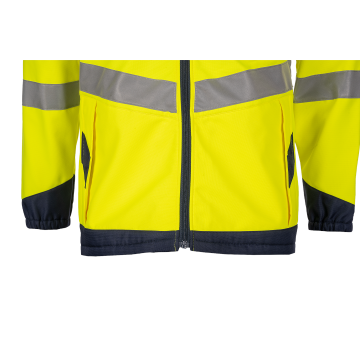 Sioen Hi-Vis ECO Aborg Softshell Yellow Jacket (fixed sleeves)