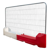 Red or White Slot Blok Barrier 1750mm
