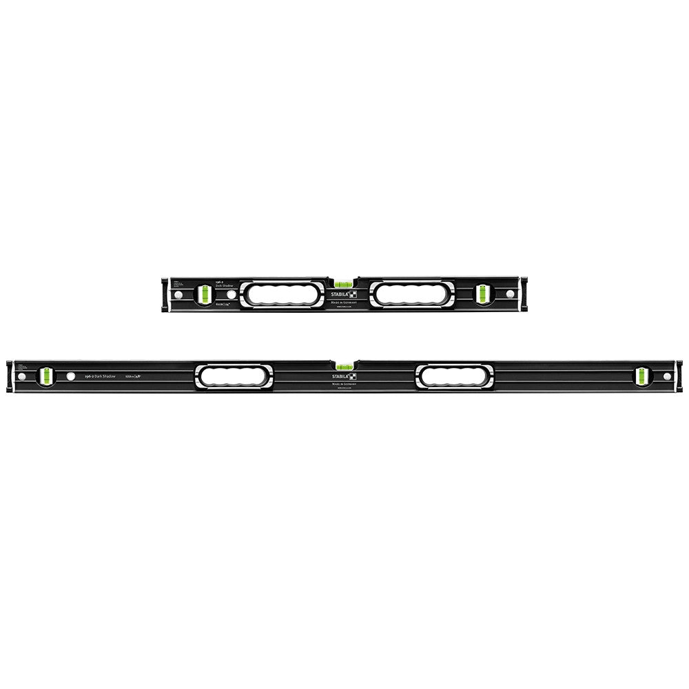 Stabila Limited Edition 2 Piece Type 196-2 Dark Shadow Spirit Level Set 610mm & 1220mm