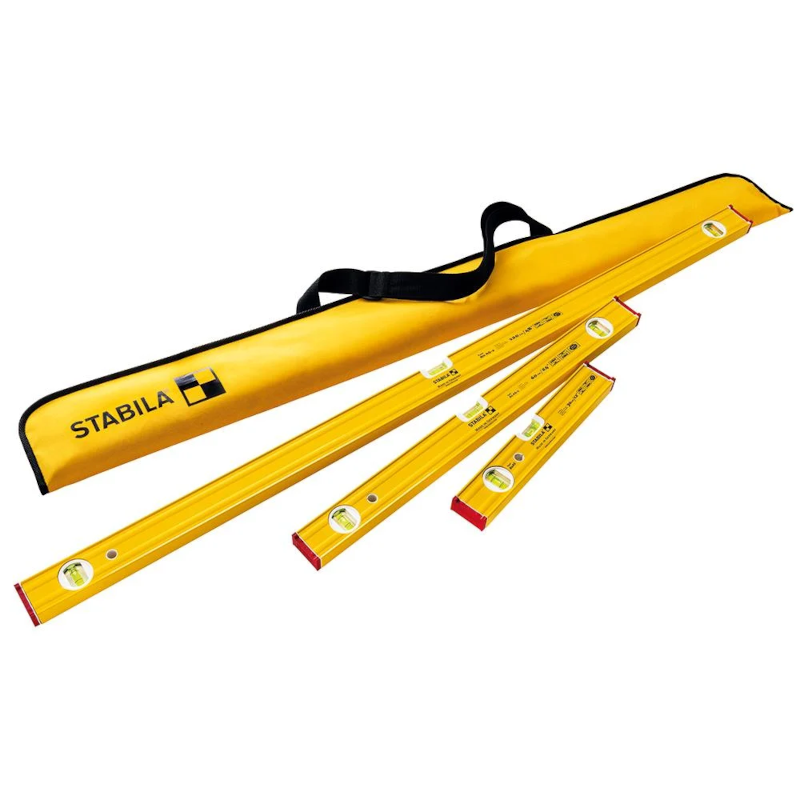 Stabila Kit 2 Spirit Level Type 80 AS-2 Kit (60cm (2 ft), 120cm (4 ft), 180cm (6 ft)