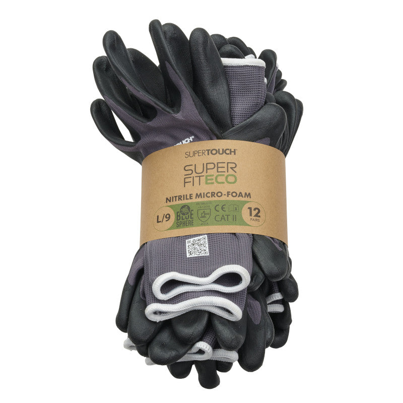 Superfit Eco Nitrile Micro Foam Glove (10 Packs of 12)