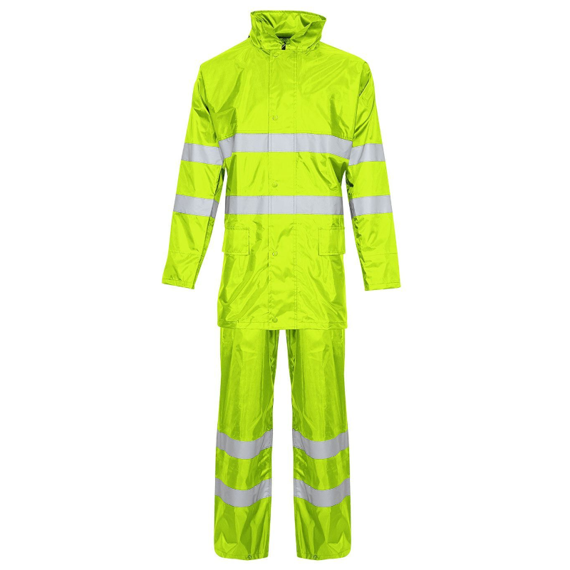 Supertouch Hi-Vis Lightweight Yellow Contractor Rainsuit