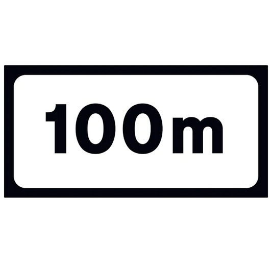 P 001 Supplementary Plate - Distance 100m