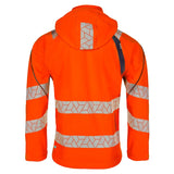 SYNQ® Sioen Deteqtor High-Vis Softshell Stretch Jacket Orange/Navy